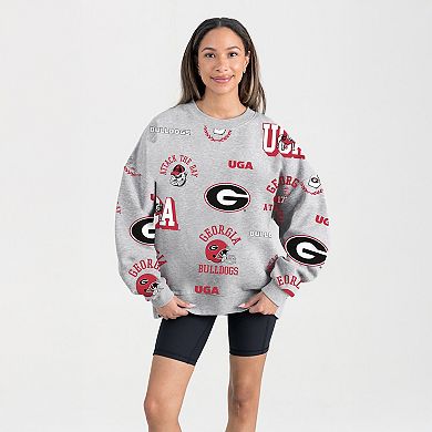 Women's Gameday Couture Gray Georgia Bulldogs Always on Repeat Fleece Sweatshirt