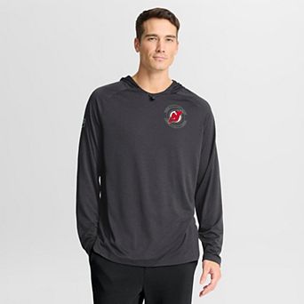 Men's Fanatics Charcoal New Jersey Devils Authentic Pro Rink Raglan Hoodie