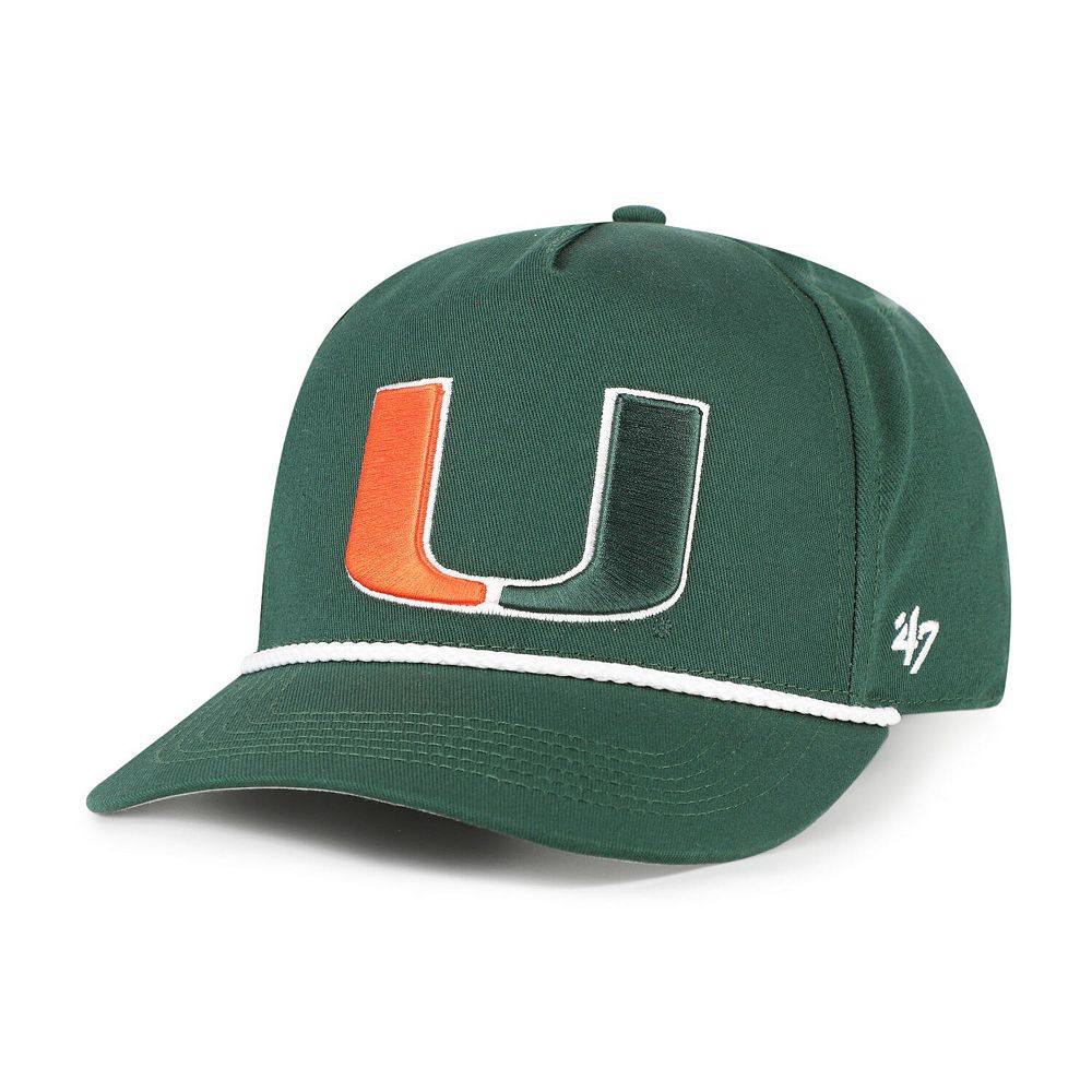Men's '47 Green Miami Hurricanes Rope Hitch Adjustable Hat