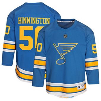Youth��Jordan Binnington Blue St. Louis Blues Home Replica Player Jersey