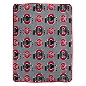 Pegasus Ohio State Buckeyes 66" x 95" Oversized Logo Roll Ultra Cozy Blanket