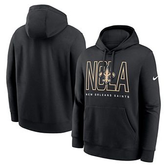 Men's Nike Black New Orleans Saints Busted Play Club Fleece Pullover Hoodie