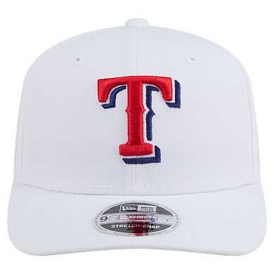 Men's New Era White Texas Rangers COOLERA 9SEVENTY Adjustable Hat