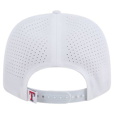 Men's New Era White Texas Rangers COOLERA 9SEVENTY Adjustable Hat