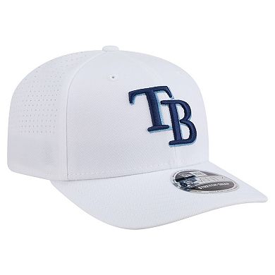 Men's New Era White Tampa Bay Rays COOLERA 9SEVENTY Adjustable Hat