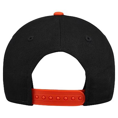 Youth New Era Black/Orange Cincinnati Bengals Arch COOLERA 9FORTY A-Frame Adjustable Hat