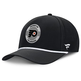 Men's Fanatics Black Philadelphia Flyers Authentic Pro Rink Adjustable Hat