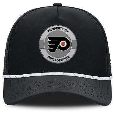 Men's Fanatics Black Philadelphia Flyers Authentic Pro Rink Adjustable Hat