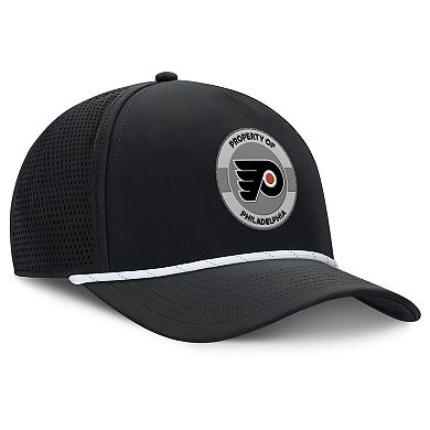 Men's Fanatics Black Philadelphia Flyers Authentic Pro Rink Adjustable Hat