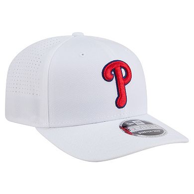 Men's New Era White Philadelphia Phillies COOLERA 9SEVENTY Adjustable Hat