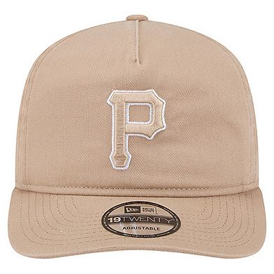 Men's New Era Light Beige Pittsburgh Pirates Cam 19TWENTY Adjustable Hat