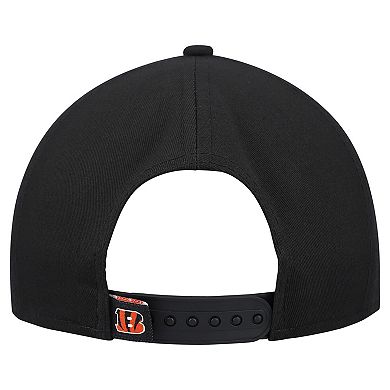 Women's New Era Black Cincinnati Bengals Metallic 9FORTY M-Crown A-Frame Adjustable Hat