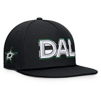 Men's Fanatics Black Dallas Stars Authentic Pro Rink Team Code Snapback Hat