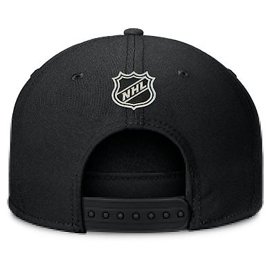 Men's Fanatics Black Dallas Stars Authentic Pro Rink Team Code Snapback Hat