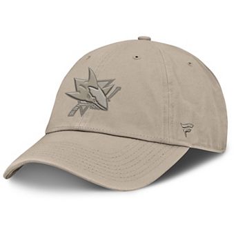 Men's Fanatics Tan San Jose Sharks Authentic Pro Road Adjustable Hat