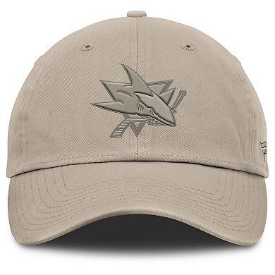 Men's Fanatics Tan San Jose Sharks Authentic Pro Road Adjustable Hat