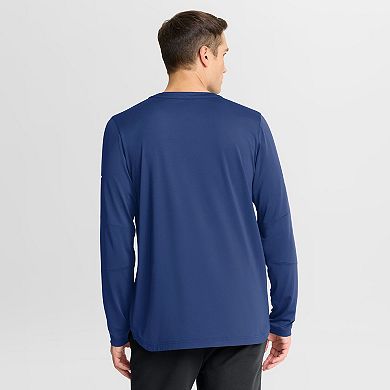 Men's Fanatics Blue Tampa Bay Lightning Authentic Pro Rink Tech Long Sleeve T-Shirt