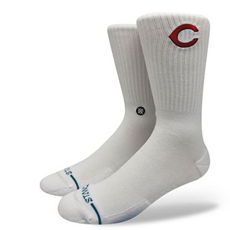 Unisex Stance Cincinnati Reds White Crested Knit Crew Socks