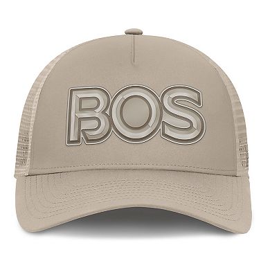 Women's Fanatics Tan Boston Bruins Authentic Pro Road Trucker Adjustable Hat