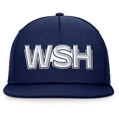 Men's Fanatics Navy Washington Capitals Authentic Pro Rink Team Code Snapback Hat