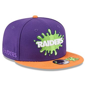 Youth New Era Purple/Orange Las Vegas Raiders Nickelodeon Slime 9FIFTY Snapback Hat