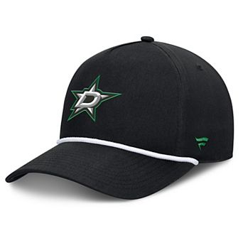 Men's Fanatics Black Dallas Stars Authentic Pro Rink Roper A-Frame Adjustable Hat