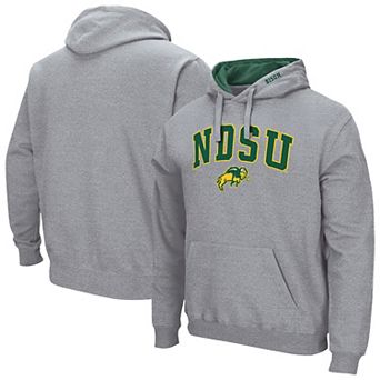 Men's Colosseum Heather Gray NDSU Bison Isle Hoodie