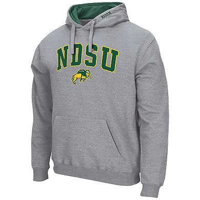Men's Colosseum Heather Gray NDSU Bison Isle Hoodie