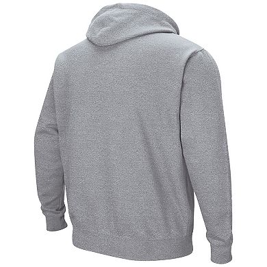 Men's Colosseum Heather Gray NDSU Bison Isle Hoodie