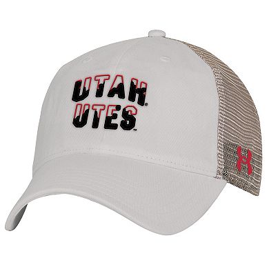 Men's Under Armour Stone Utah Utes College Essentials Adjustable Trucker Hat
