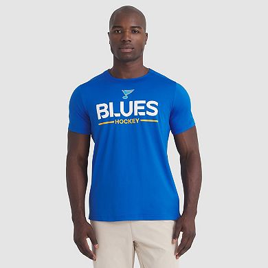 Men's Fanatics Blue St. Louis Blues Authentic Pro Rink Tech T-Shirt