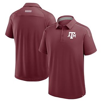 Men's Fanatics Maroon Texas A&M Aggies Take The Lead Defender Raglan Polo