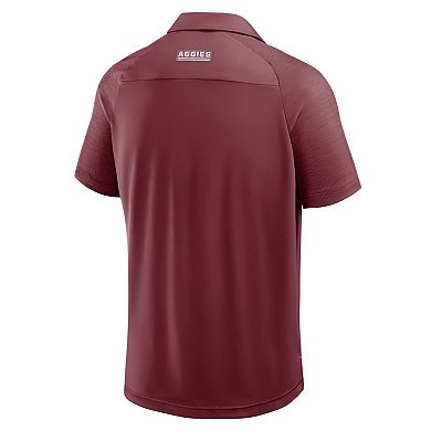 Men's Fanatics Maroon Texas A&M Aggies Take The Lead Defender Raglan Polo