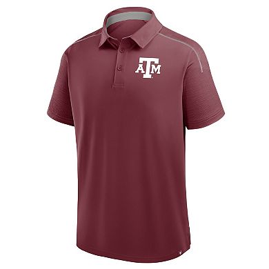 Men's Fanatics Maroon Texas A&M Aggies Take The Lead Defender Raglan Polo