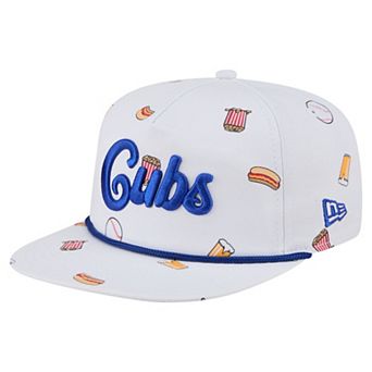 Men's New Era White Chicago Cubs Team Cheer Rope 19TWENTY Adjustable Hat