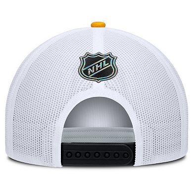 Men's Fanatics Black/White Boston Bruins Authentic Pro Rink A-Frame Adjustable Hat