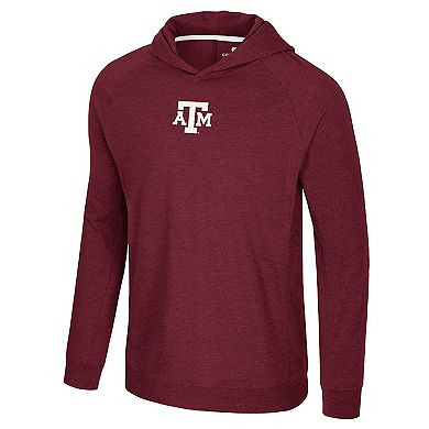Men's Colosseum Maroon Texas A&M Aggies Back in Business Long Sleeve Raglan Hooded T-Shirt