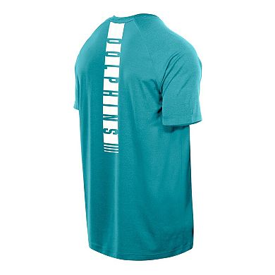 Men's New Era Aqua Miami Dolphins Functional Fandom Reflective T-Shirt