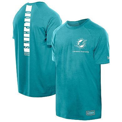Men's New Era Aqua Miami Dolphins Functional Fandom Reflective T-Shirt