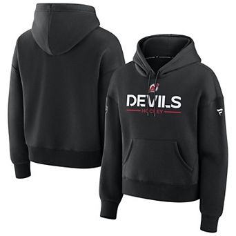 Women's Fanatics Black New Jersey Devils Authentic Pro Primary Pullover Hoodie