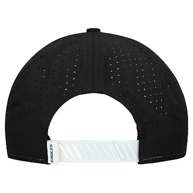 Men's New Era White/Black Philadelphia Eagles Established Patch 9SEVENTY Adjustable Hat