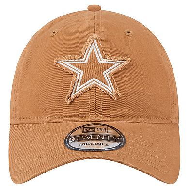 Men's New Era Brown Dallas Cowboys Stamp 9TWENTY Adjustable Hat