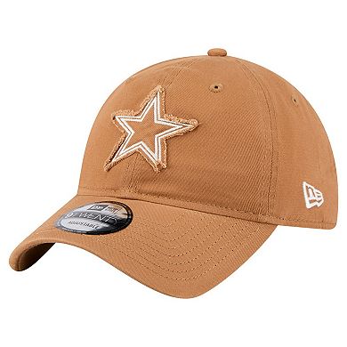 Men's New Era Brown Dallas Cowboys Stamp 9TWENTY Adjustable Hat