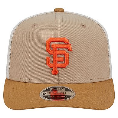 Men's New Era Stone San Francisco Giants 9SEVENTY Trucker Adjustable Hat
