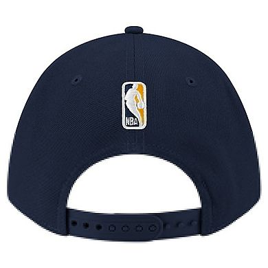 Men's New Era Navy Indiana Pacers 9FORTY Stock M-Crown Adjustable Hat