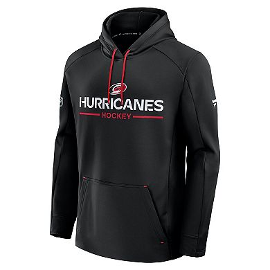 Men's Fanatics Black Carolina Hurricanes Authentic Pro Rink Hoodie