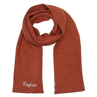 ZooZatz Burnt Orange Texas Longhorns Fashion Knit Scarf