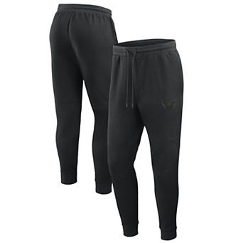 Men's Fanatics Black Washington Capitals Authentic Pro Road Tri-Blend Joggers