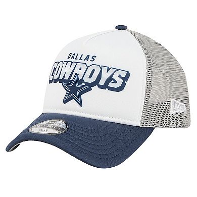 Toddler New Era White/Navy Dallas Cowboys Streak A-Frame 9FORTY Adjustable Hat