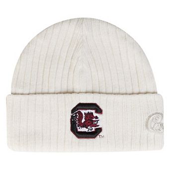 Men's Under Armour Stone South Carolina Gamecocks Sideline Halftime Shallow Cuffed Knit Hat